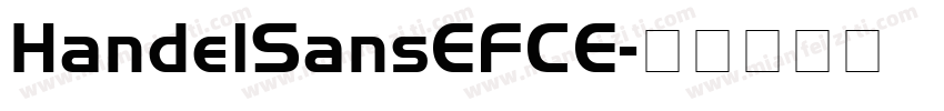 HandelSansEFCE字体转换