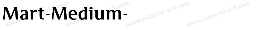 Mart-Medium字体转换