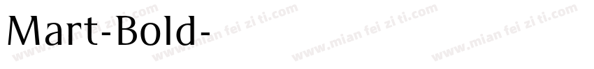 Mart-Bold字体转换