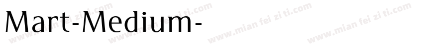 Mart-Medium字体转换