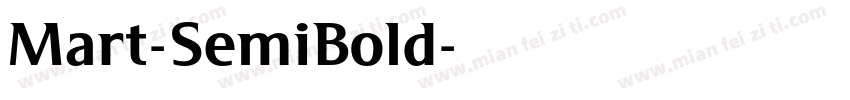 Mart-SemiBold字体转换