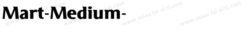 Mart-Medium字体转换