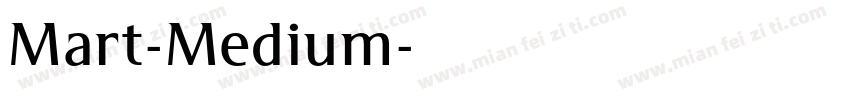 Mart-Medium字体转换