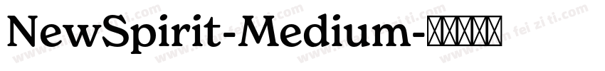 NewSpirit-Medium字体转换