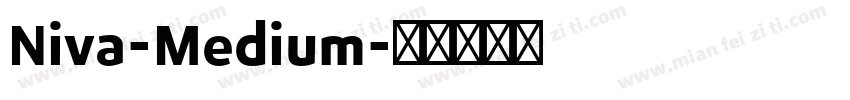 Niva-Medium字体转换