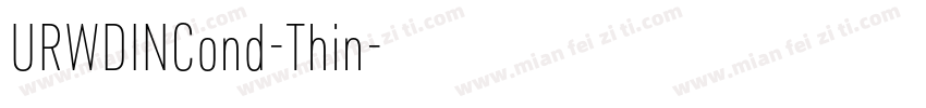 URWDINCond-Thin字体转换