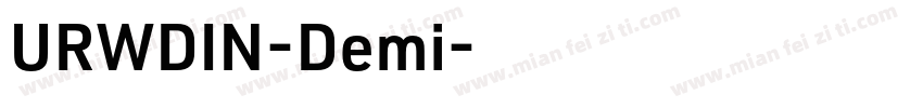 URWDIN-Demi字体转换