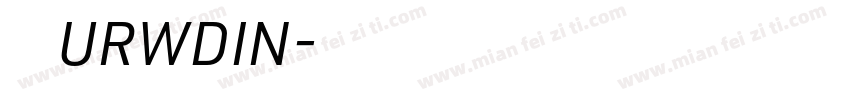 字体下载URWDIN字体转换