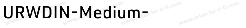 URWDIN-Medium字体转换