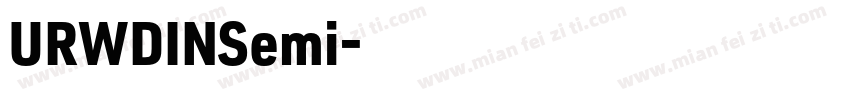 URWDINSemi字体转换