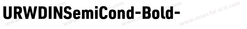 URWDINSemiCond-Bold字体转换