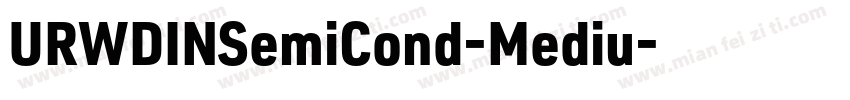 URWDINSemiCond-Mediu字体转换