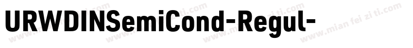 URWDINSemiCond-Regul字体转换