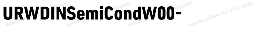 URWDINSemiCondW00字体转换