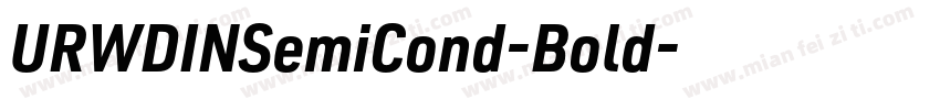 URWDINSemiCond-Bold字体转换