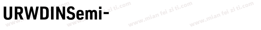 URWDINSemi字体转换