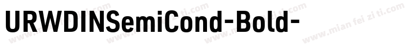 URWDINSemiCond-Bold字体转换