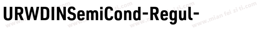 URWDINSemiCond-Regul字体转换