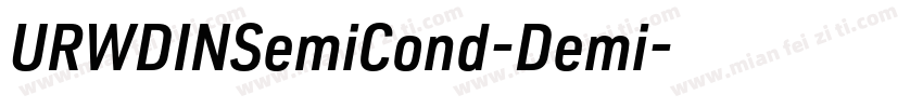 URWDINSemiCond-Demi字体转换