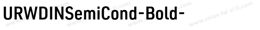 URWDINSemiCond-Bold字体转换