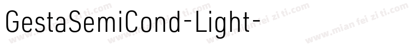 GestaSemiCond-Light字体转换