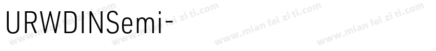 URWDINSemi字体转换