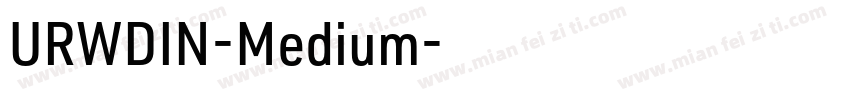 URWDIN-Medium字体转换