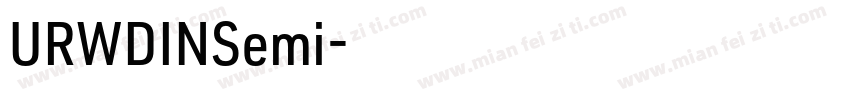 URWDINSemi字体转换