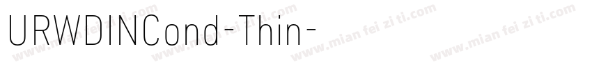 URWDINCond-Thin字体转换