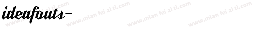 ideafouts字体转换
