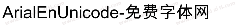 ArialEnUnicode字体转换