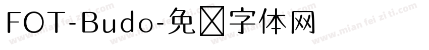FOT-Budo字体转换