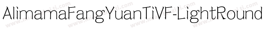 AlimamaFangYuanTiVF-LightRound字体转换