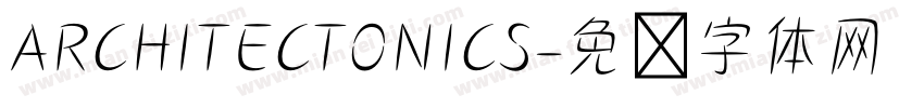 ARCHITECTONICS字体转换