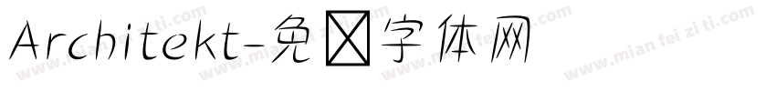 Architekt字体转换