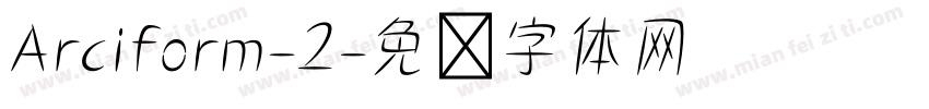 Arciform-2字体转换
