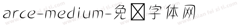 arce-medium字体转换