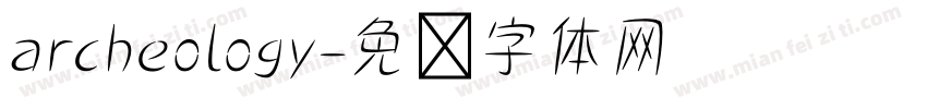 archeology字体转换