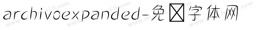 archivoexpanded字体转换