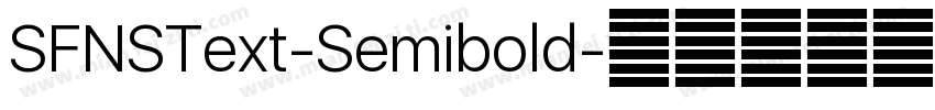 SFNSText-Semibold字体转换