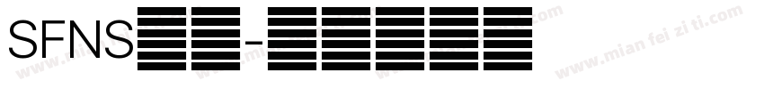 SFNS字体字体转换