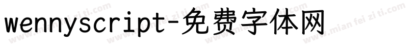 wennyscript字体转换
