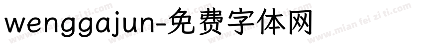 wenggajun字体转换