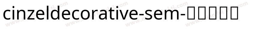 cinzeldecorative-sem字体转换