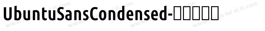 UbuntuSansCondensed字体转换