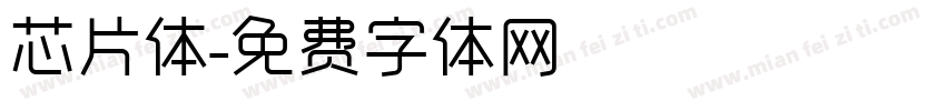 芯片体字体转换