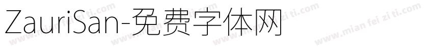 ZauriSan字体转换
