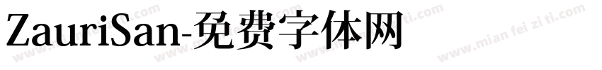 ZauriSan字体转换