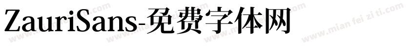 ZauriSans字体转换