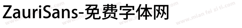 ZauriSans字体转换